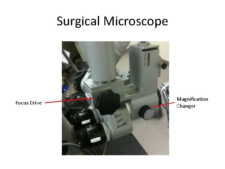 Surgical Microscope Focus Drive Magnification Changer 