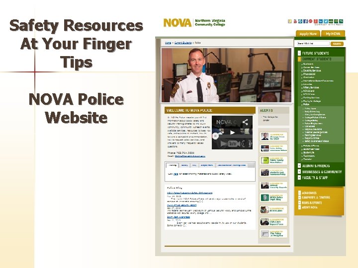 Safety Resources At Your Finger Tips NOVA Police Website 