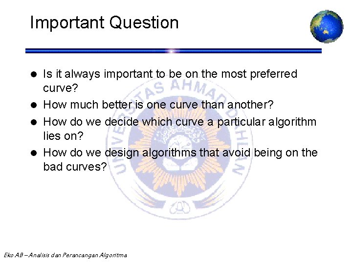 Important Question Is it always important to be on the most preferred curve? l