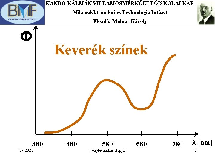 KANDÓ KÁLMÁN VILLAMOSMÉRNÖKI FŐISKOLAI KAR Mikroelektronikai és Technológia Intézet Előadó: Molnár Károly F Keverék