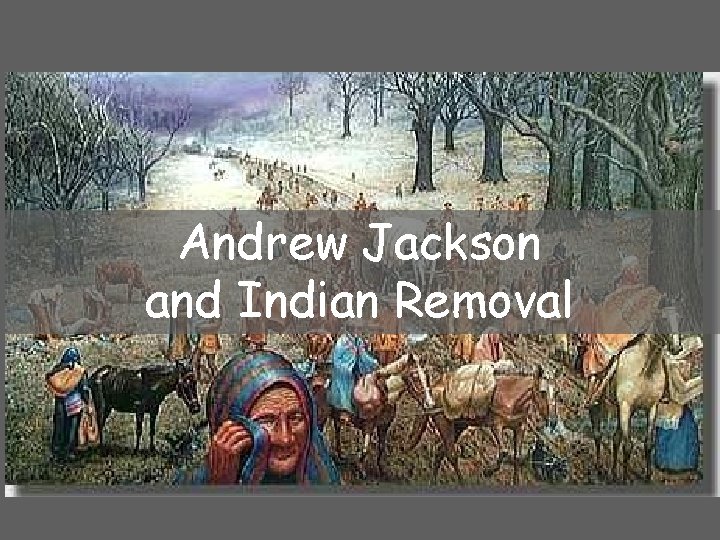 Andrew Jackson and Indian Removal 