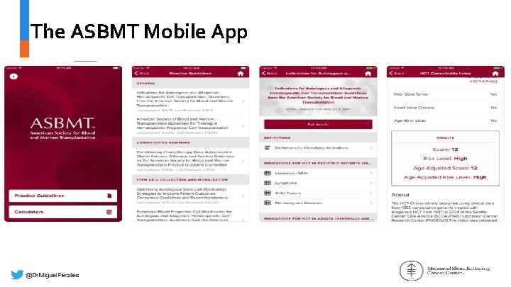 The ASBMT Mobile App 