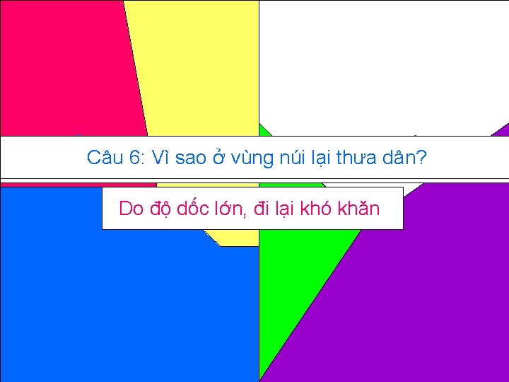 Câu 2: Ở đới nóng từ 3000 m trở lên sẽ có tuyết vĩnh