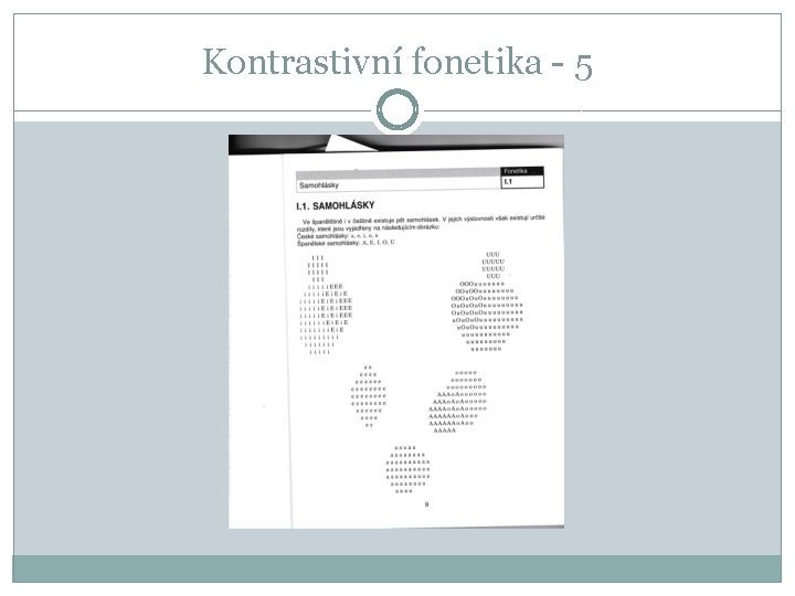 Kontrastivní fonetika - 5 