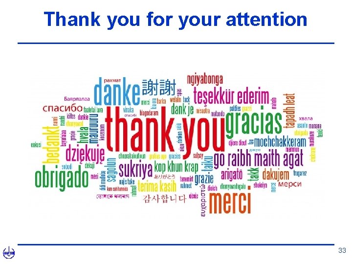 Thank you for your attention 33 