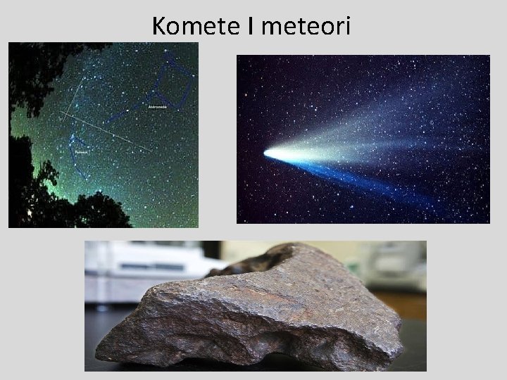 Komete I meteori 