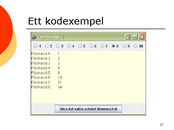 Ett kodexempel 27 