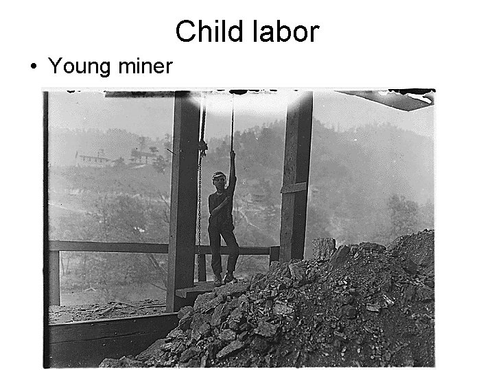 Child labor • Young miner 