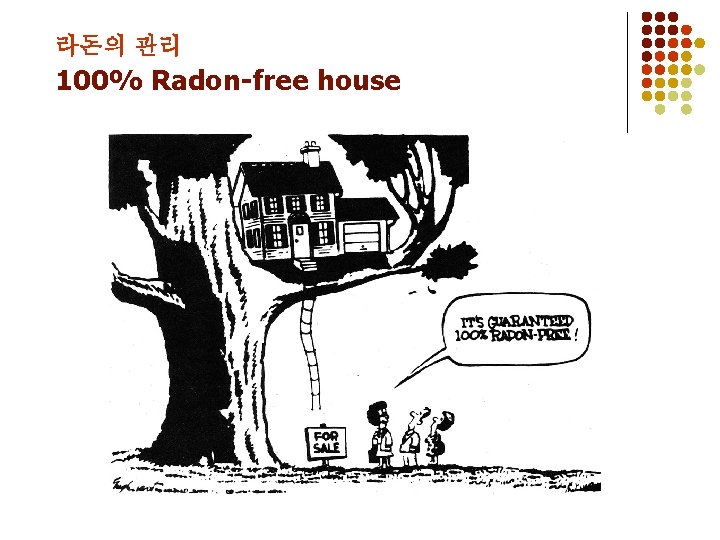 라돈의 관리 100% Radon-free house 