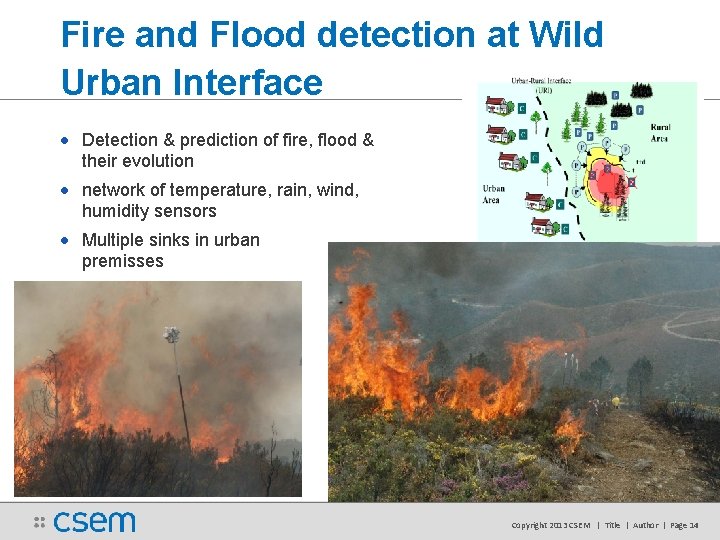 Fire and Flood detection at Wild Urban Interface • Detection & prediction of fire, Fire and Flood detection at Wild Urban Interface • Detection & prediction of fire,
