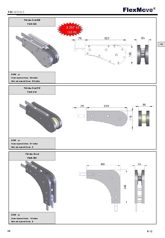 Flex. Move FM SERIES FM Idler End-320 FMIE-320 3 257 Kč <16 ks FM