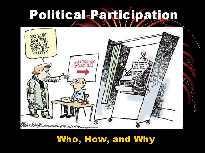 Political Participation Who, How, and Why 