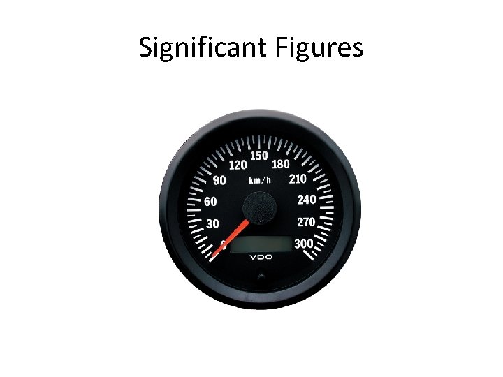Significant Figures 