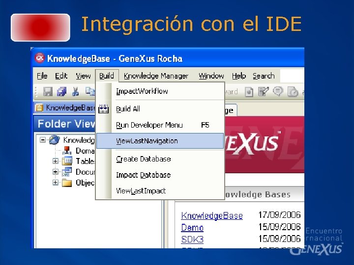 Integración con el IDE 