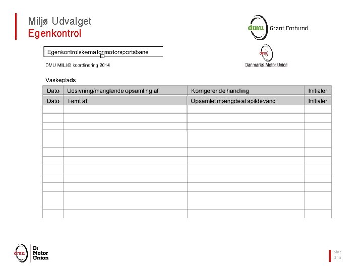 Miljø Udvalget Egenkontrol side 015 