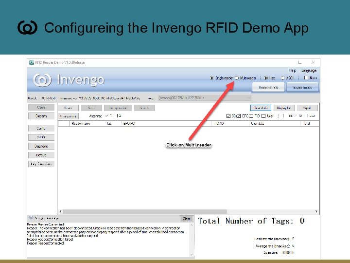 Configureing the Invengo RFID Demo App 