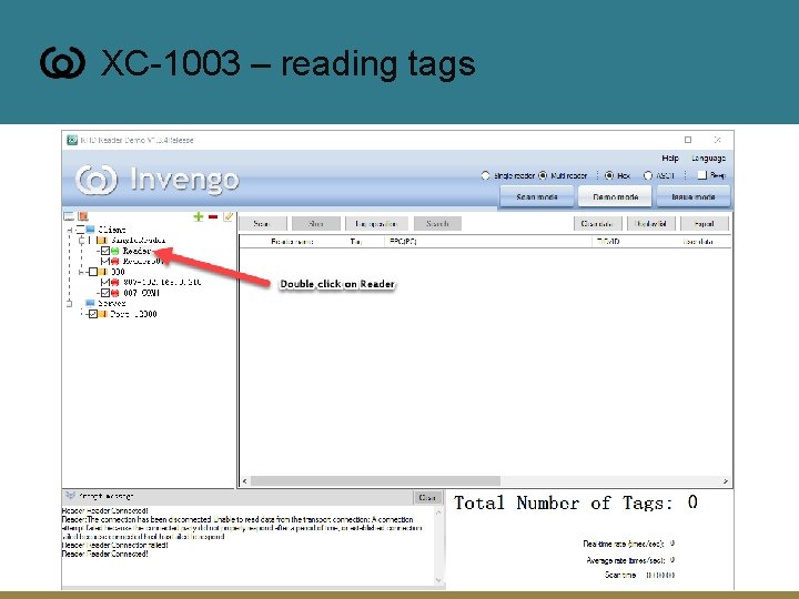 XC-1003 – reading tags 