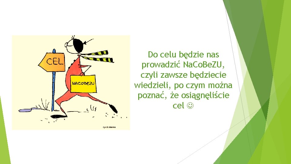 Do celu będzie nas prowadzić Na. Co. Be. ZU, czyli zawsze będziecie wiedzieli, po