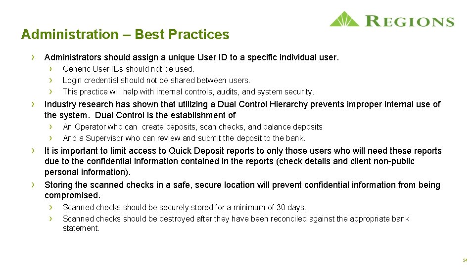 Administration – Best Practices › Administrators should assign a unique User ID to a