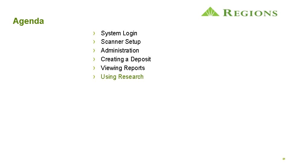 Agenda › › › System Login Scanner Setup Administration Creating a Deposit Viewing Reports