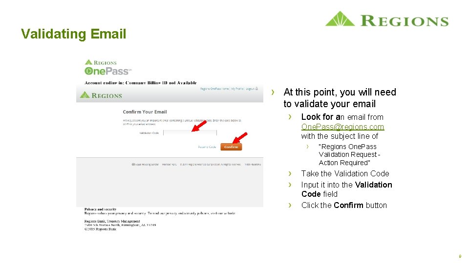 Validating Email › At this point, you will need to validate your email ›