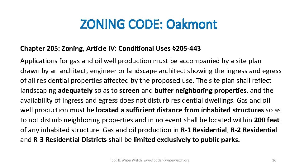 ZONING CODE: Oakmont Chapter 205: Zoning, Article IV: Conditional Uses § 205 -443 Applications