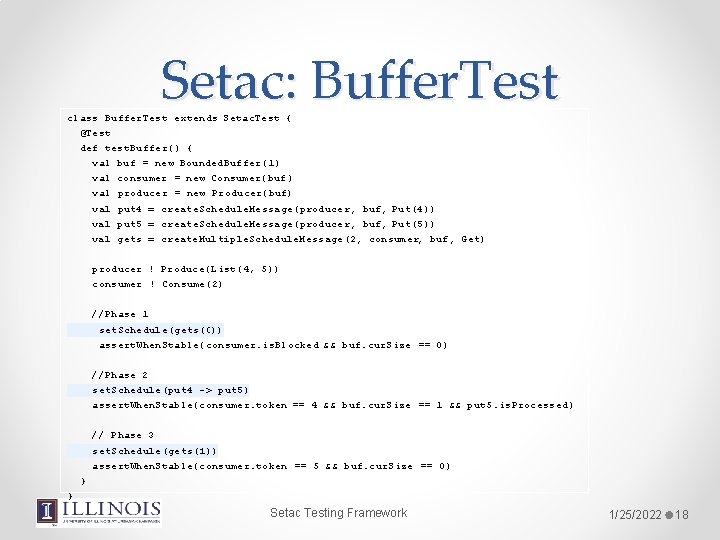 Setac: Buffer. Test class Buffer. Test extends Setac. Test { @Test def test. Buffer()