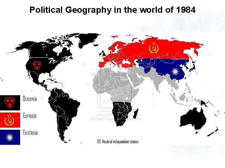 Political Geography in the world of 1984 