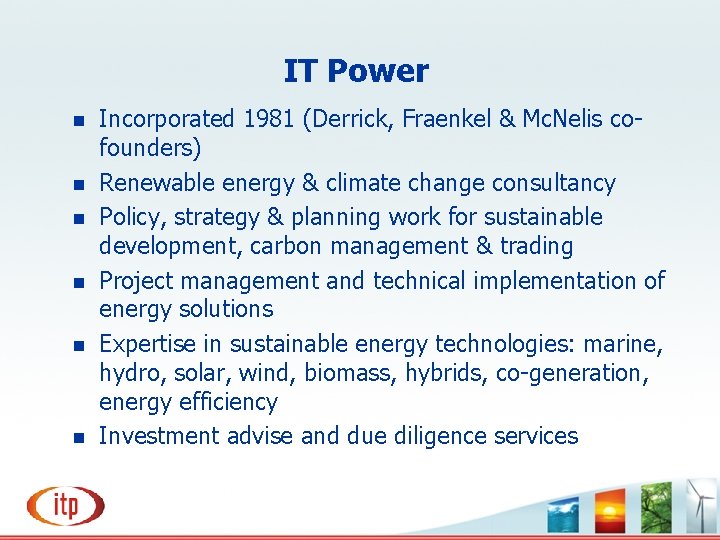Wave and Tidal Current Energy Technologies under development
