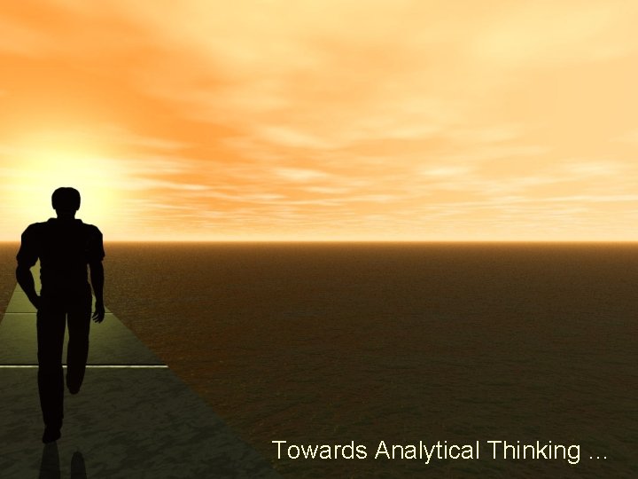 Towards Analytical Thinking … 