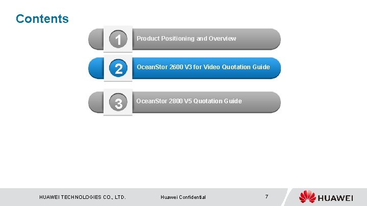 Contents 1 Product Positioning and Overview 2 Ocean. Stor 2600 V 3 for Video