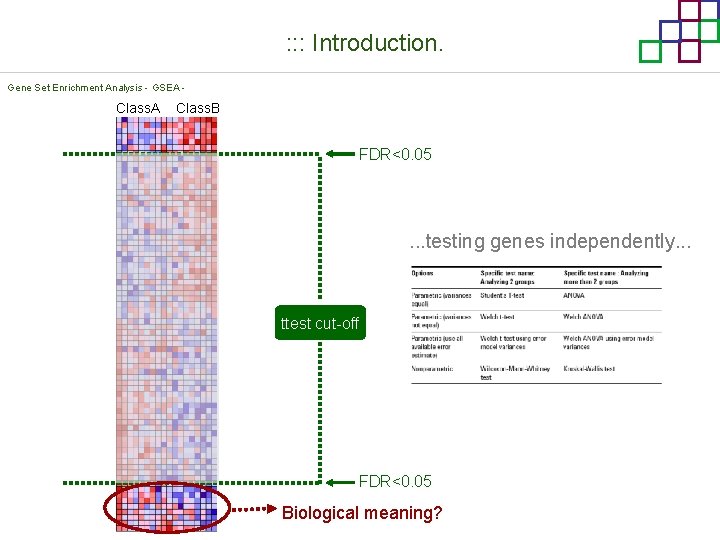 : : : Introduction. Gene Set Enrichment Analysis - GSEA - Class. A Class.