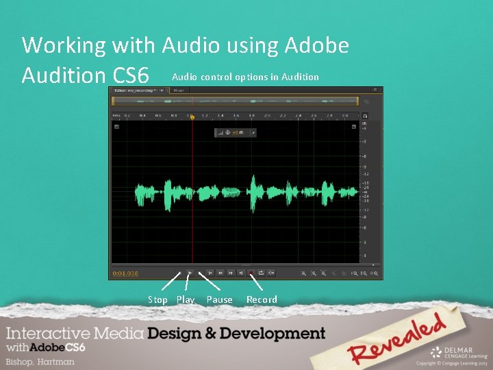 Working with Audio using Adobe Audition CS 6 Audio control options in Audition Stop