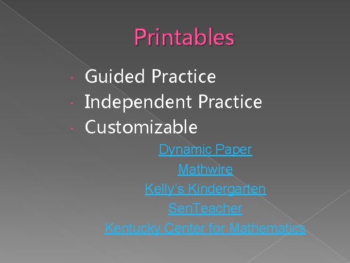 Printables Guided Practice Independent Practice Customizable Dynamic Paper Mathwire Kelly’s Kindergarten Sen. Teacher Kentucky