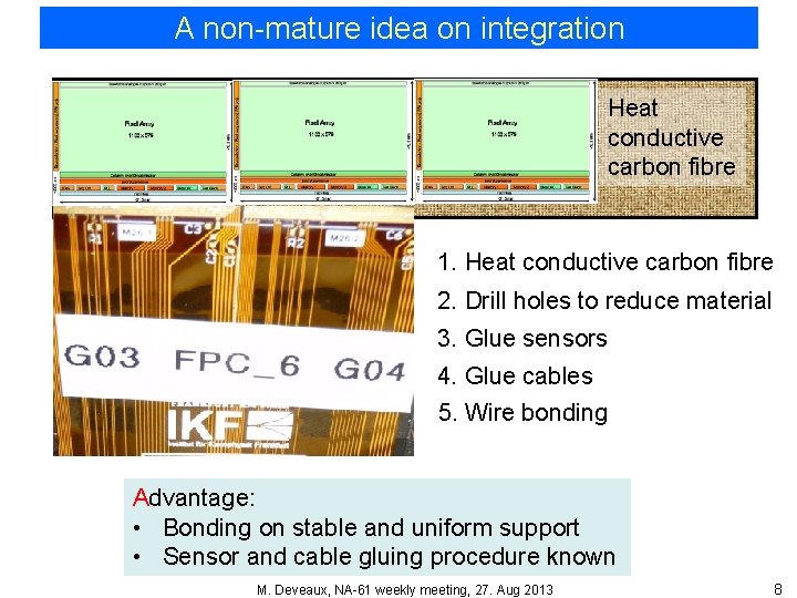 A non-mature idea on integration Heat conductive carbon fibre 1. Heat conductive carbon fibre