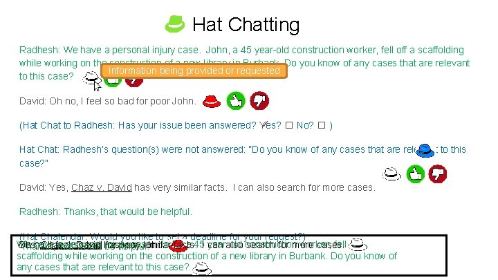 Hat Chatting Radhesh: We have a personal injury case. John, a 45 year-old construction
