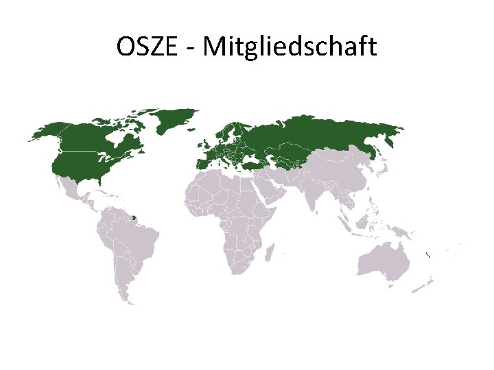 OSZE - Mitgliedschaft 
