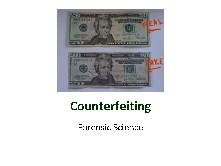 Counterfeiting Forensic Science 