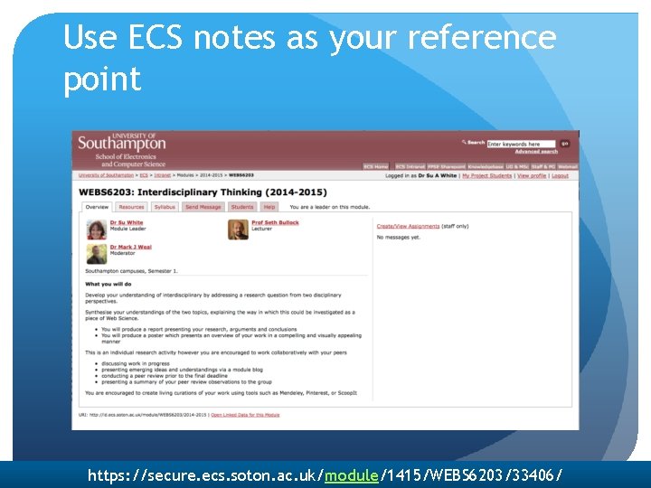 WEBS 6203 Interdisciplinary Thinking W 1 Introduction Su