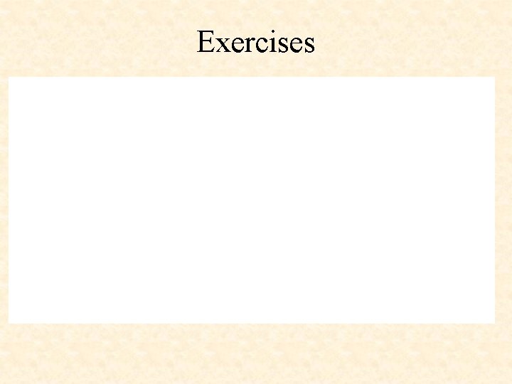 Exercises 