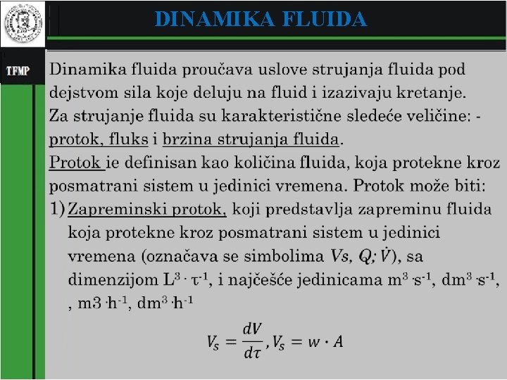 DINAMIKA FLUIDA � 