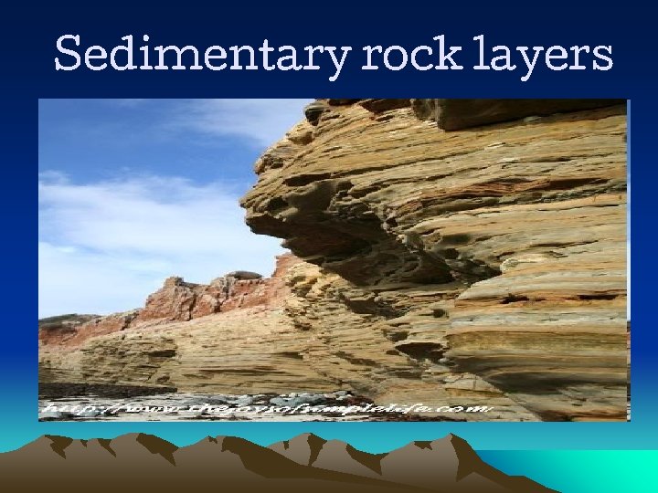 Sedimentary rock layers 