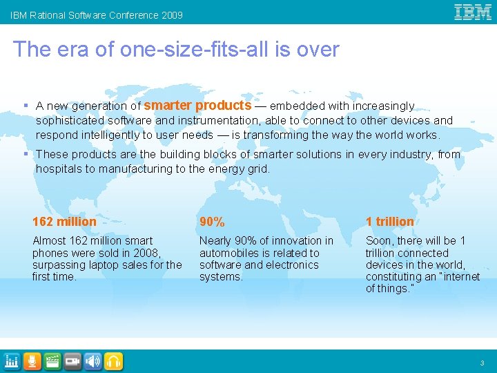 IBM Rational Software Conference 2009 The era of one-size-fits-all is over § A new