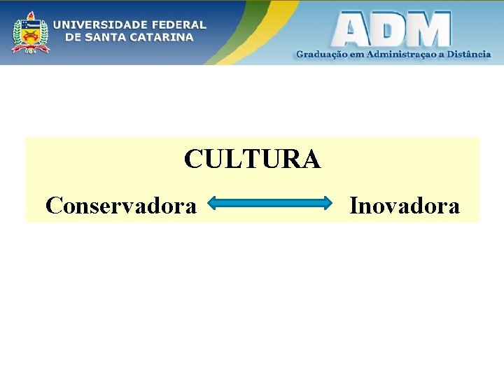 CULTURA Conservadora Inovadora 