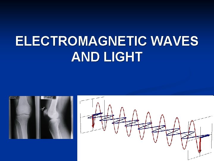 ELECTROMAGNETIC WAVES AND LIGHT 