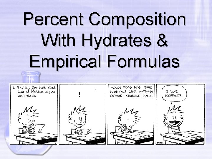 Percent Composition With Hydrates & Empirical Formulas 
