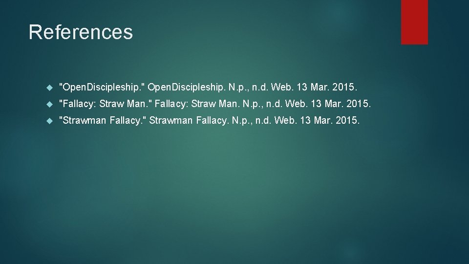 References "Open. Discipleship. " Open. Discipleship. N. p. , n. d. Web. 13 Mar.