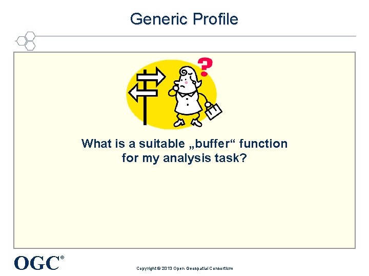 Generic Profile What is a suitable „buffer“ function for my analysis task? OGC ®