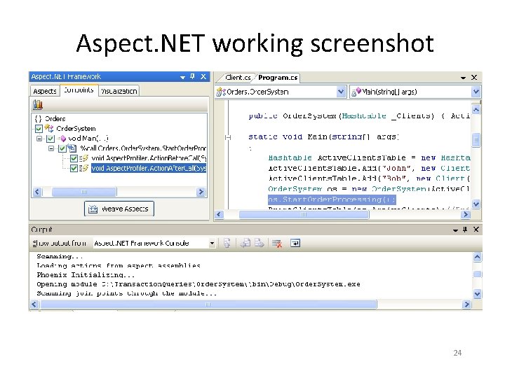 Aspect. NET working screenshot 24 