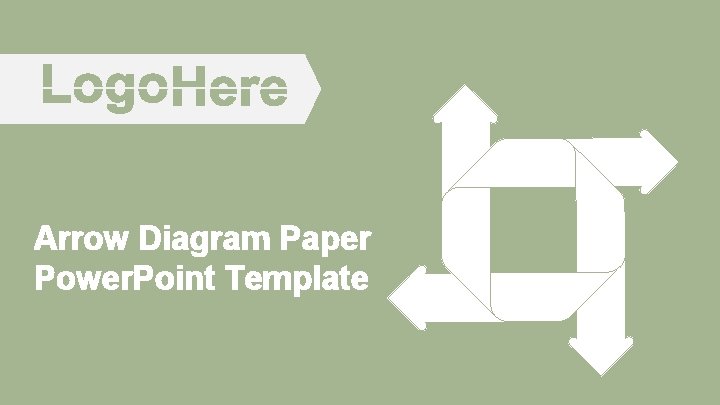 Arrow Diagram Paper Power. Point Template 
